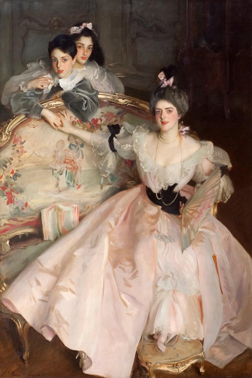 Mevrouw Carl Meyer en haar kinderen door John Singer Sargent