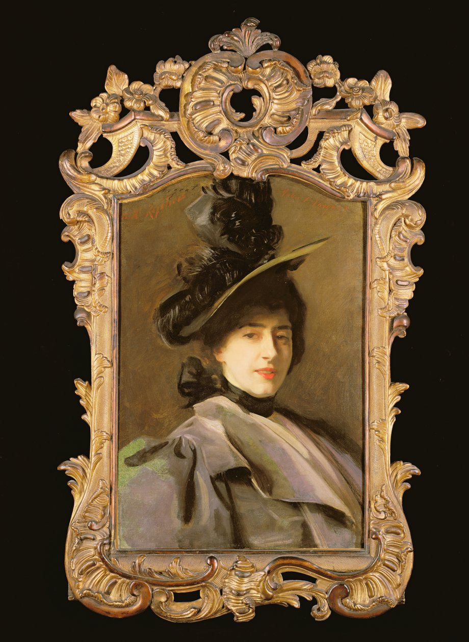 Portret van Madame Flora Reyntiens, c.1895 door John Singer Sargent