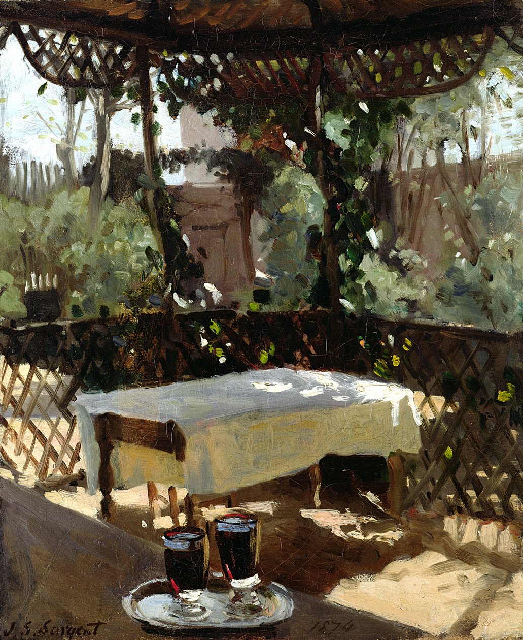 Twee wijnglazen, 1874 door John Singer Sargent