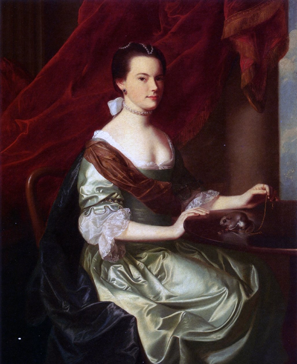 Mevrouw Theodore Atkinson Jr. (Frances Deering Wentworth) door John Singleton Copley