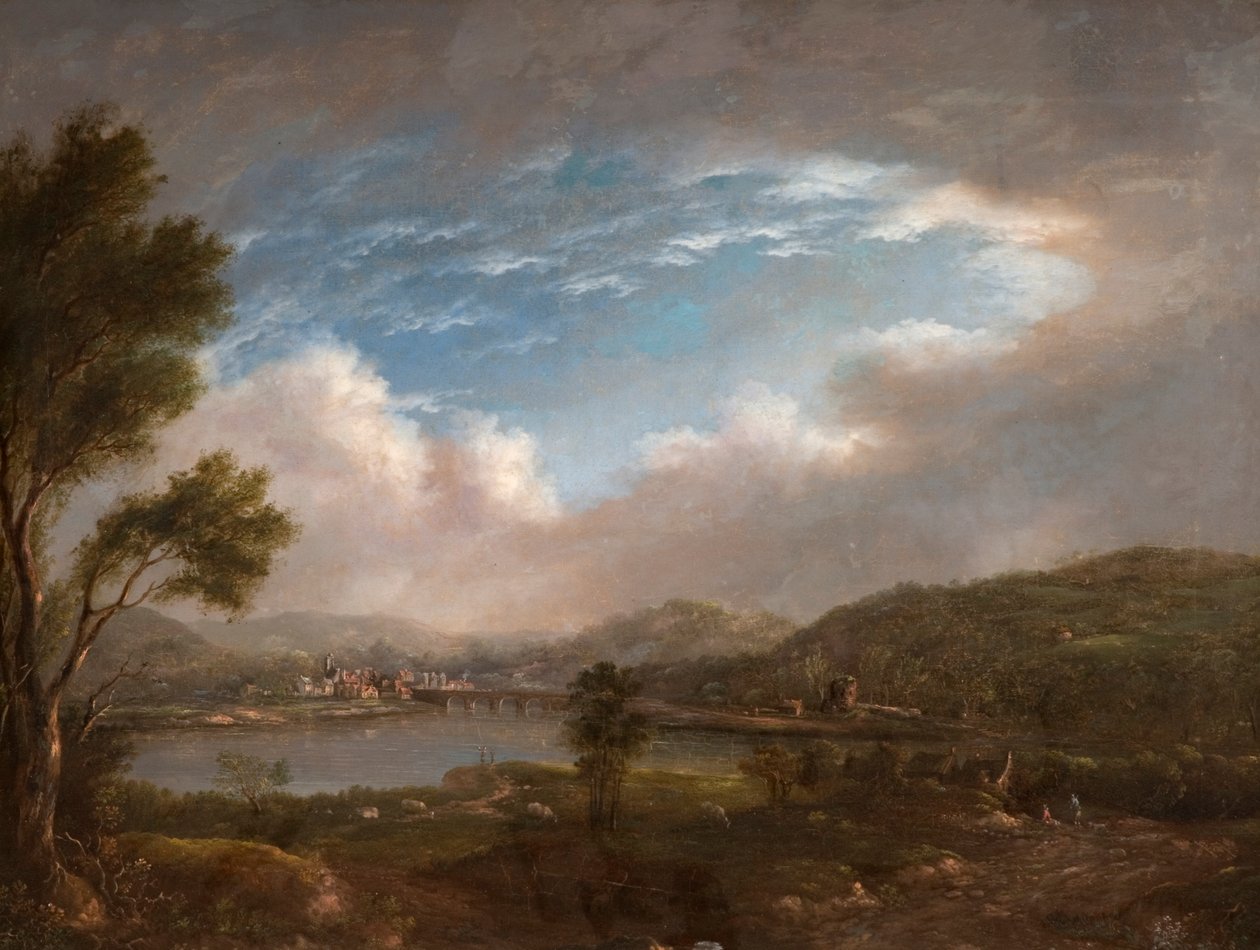Rivierscène door John Warwick Smith