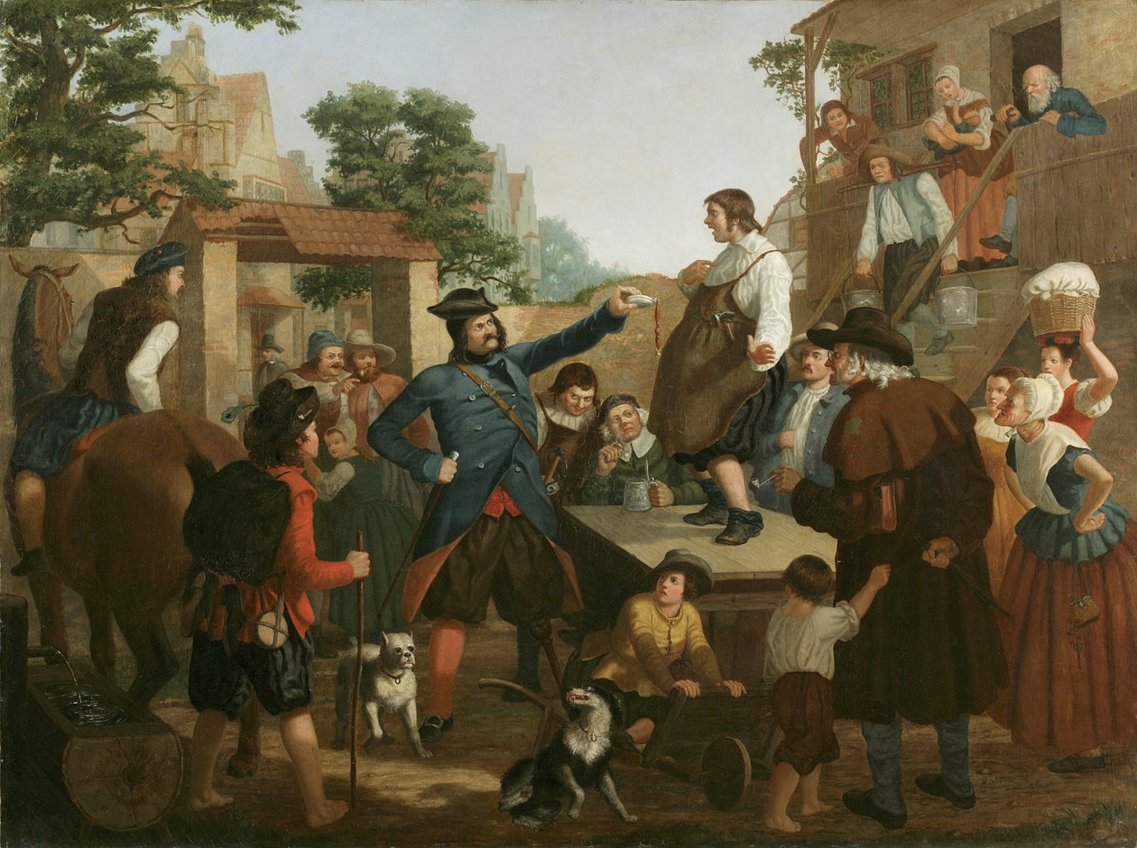 Peter Stuyvesant en de Schoenlapper, c.1850 door John Whetten Ehninger