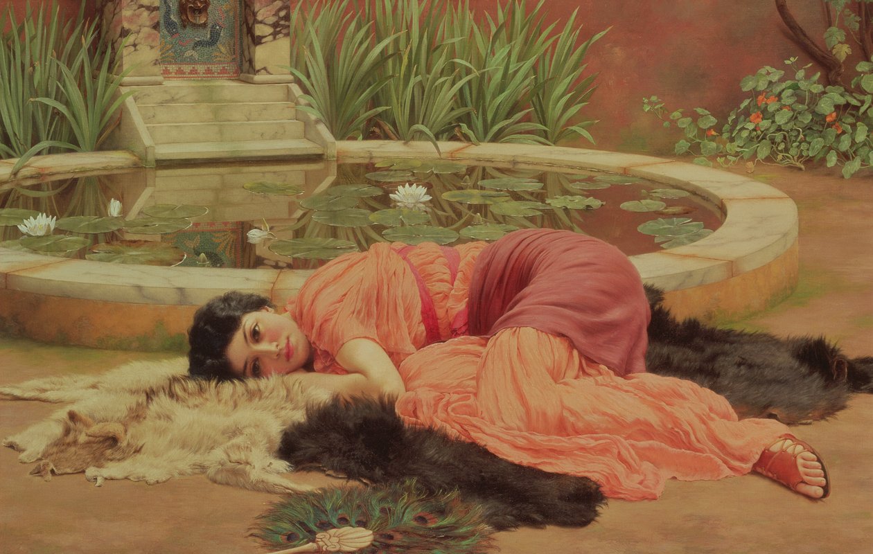 Dolce Far Niente door John William Godward