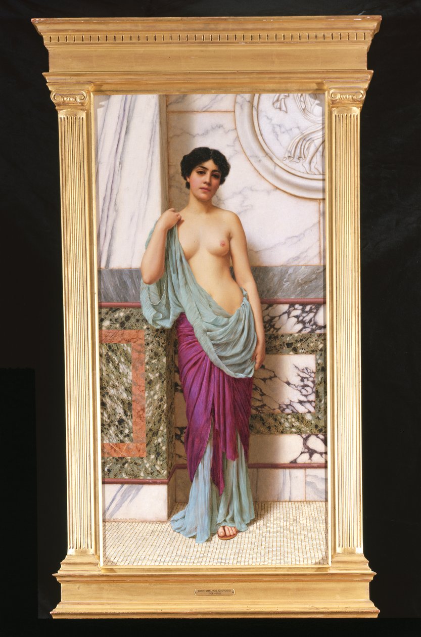 In de Tepidarium, 1909 door John William Godward