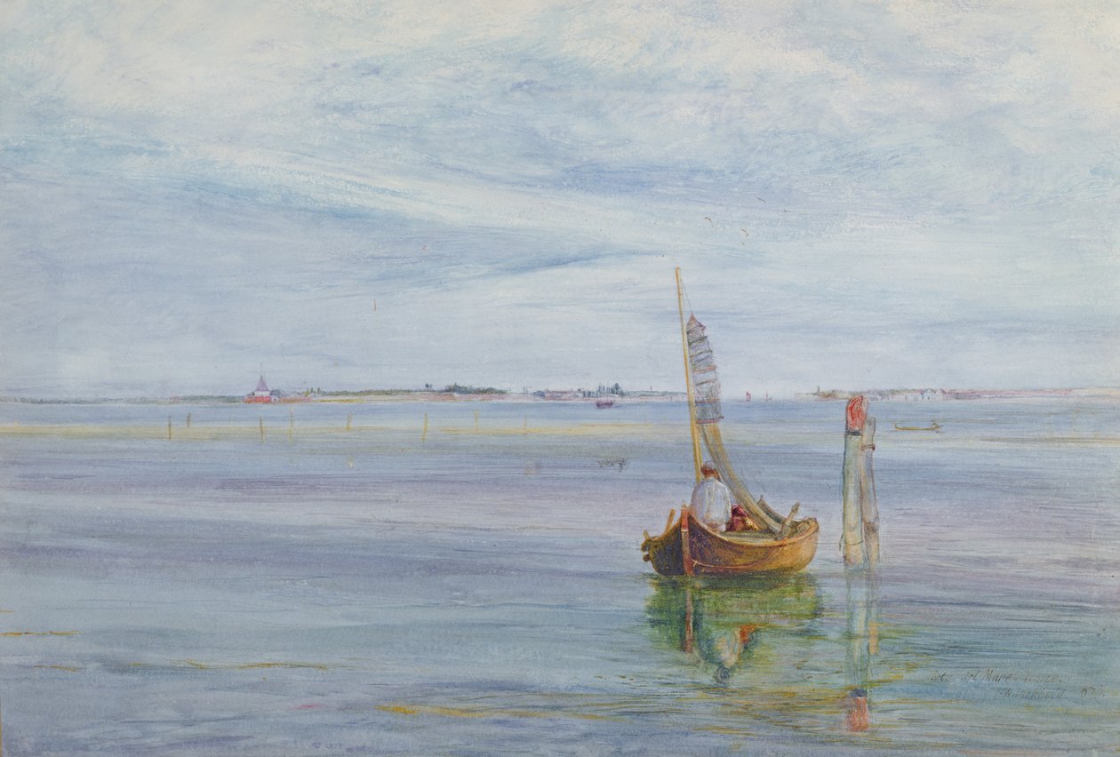 Poort van de Zee, Venetië, 1873 door John William Inchbold