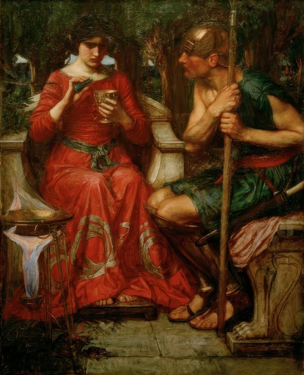 Jason en Medea door John William Waterhouse