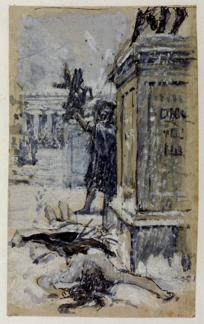 Studie voor Sint Eulalia door John William Waterhouse