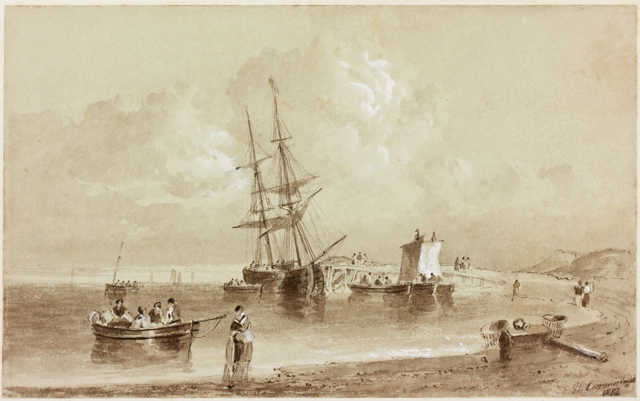 Budle Bay, Northumberland door John Wilson Carmichael