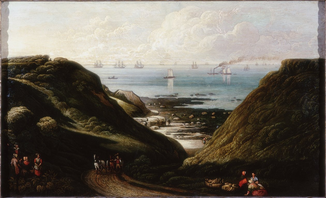 Kustscène door John Wilson Ewbank