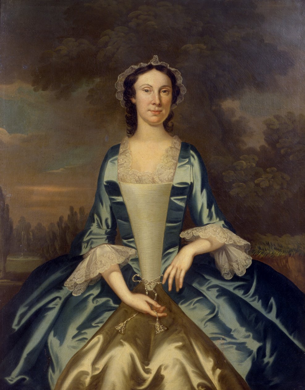 Mevrouw William Walton (1708-86), c.1750 door John Wollaston