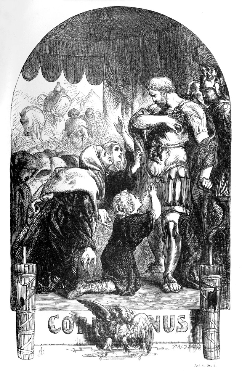 Coriolanus door John (after) Gilbert