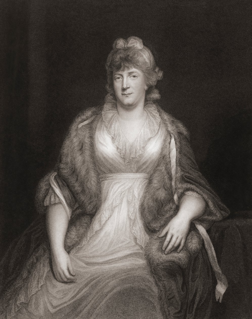Prinses Wilhelmina van Pruisen. Portret door John (after) Hoppner