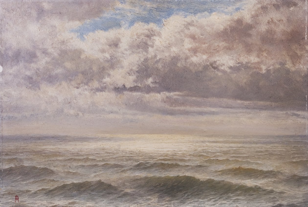 Een zilveren zee, Zuid-Devon, c.1883 door John Anderson