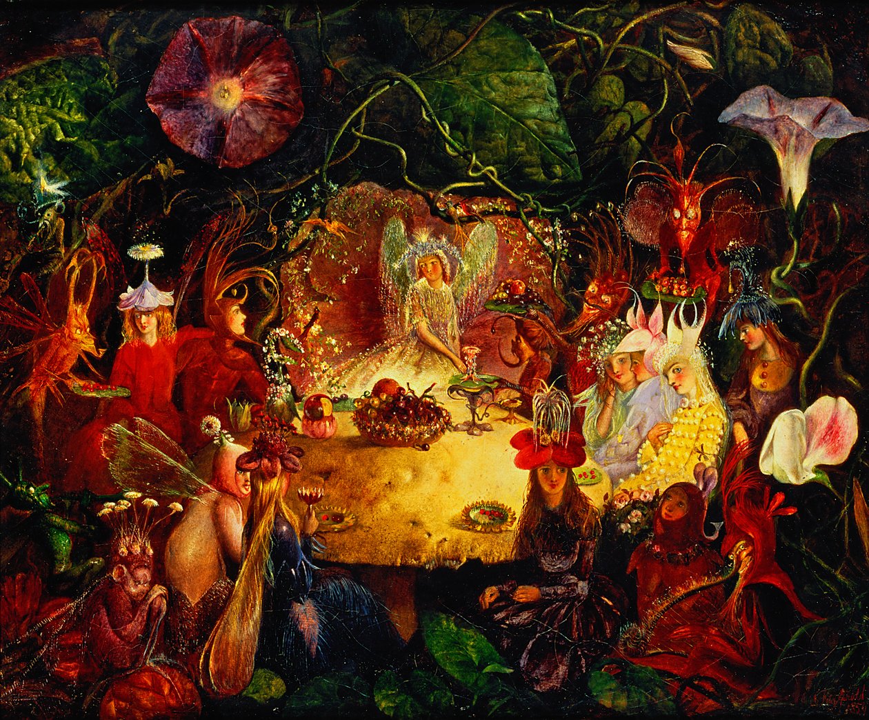 Het banket van de feeën, 1859 door John Anster Fitzgerald