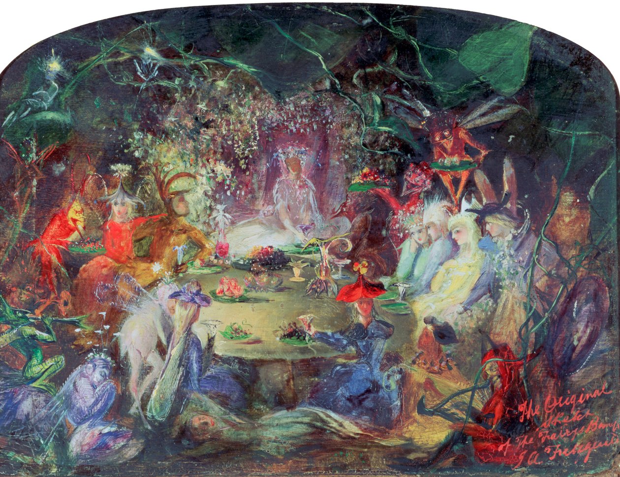 Het feeënbanket, 1832-1906 door John Anster Fitzgerald