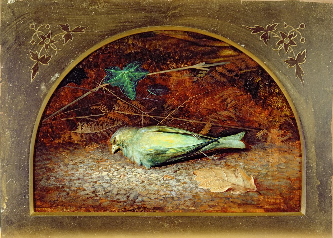 Een Dode Vink door John Atkinson Grimshaw