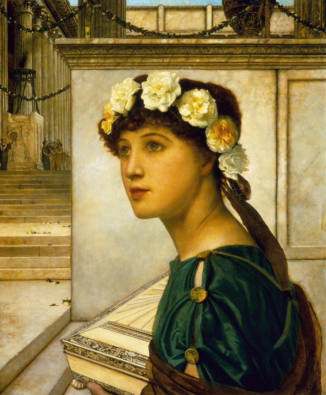 Een Vestaalse maagd door John Atkinson Grimshaw