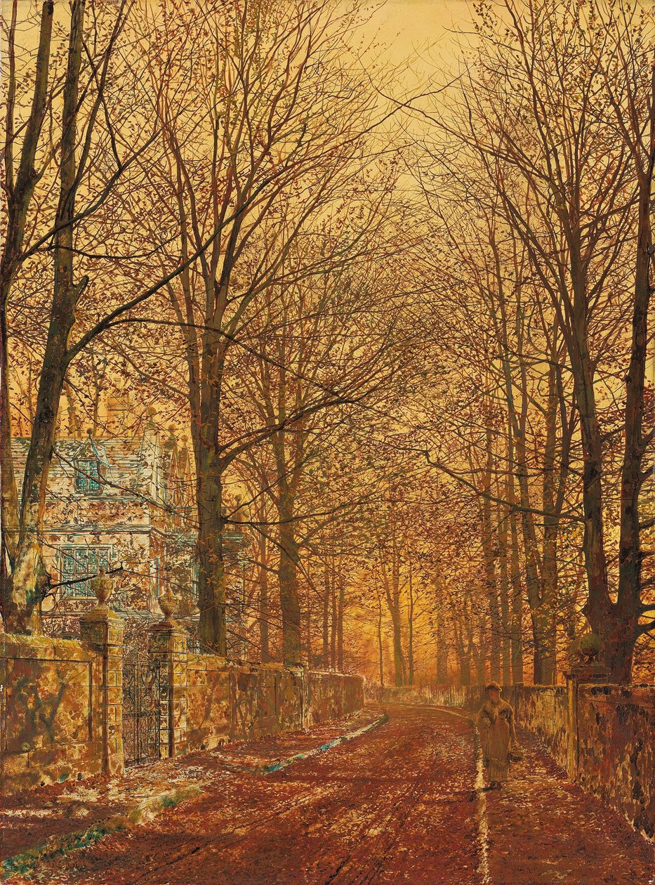 In de gouden oude tijd door John Atkinson Grimshaw