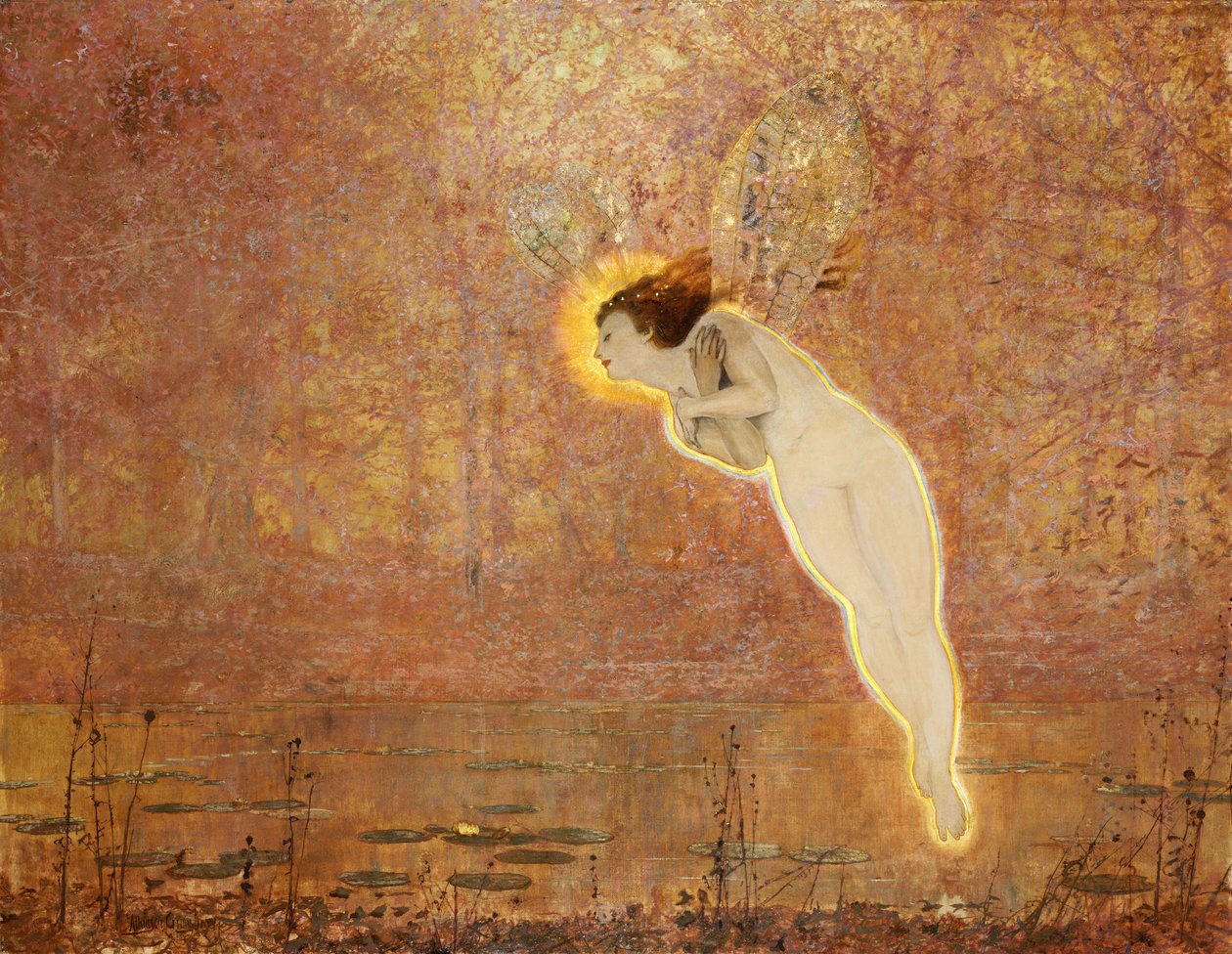 Iris door John Atkinson Grimshaw