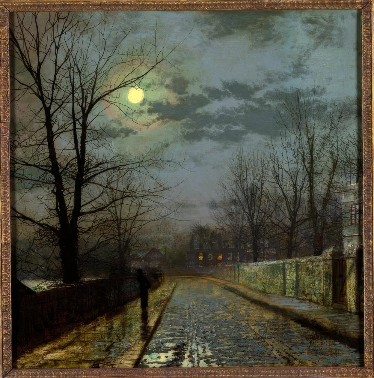 Pad in Cheshire door John Atkinson Grimshaw