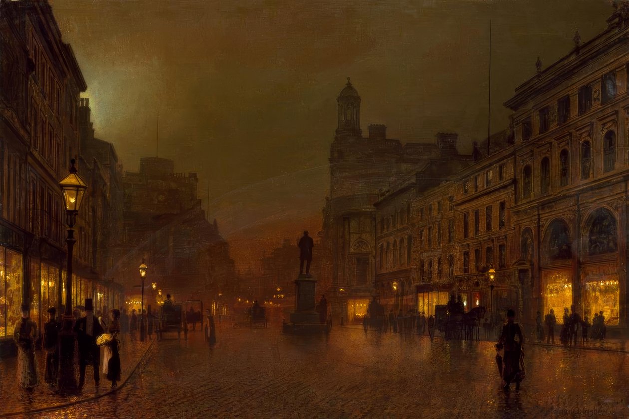 Manchester (Engeland) door John Atkinson Grimshaw
