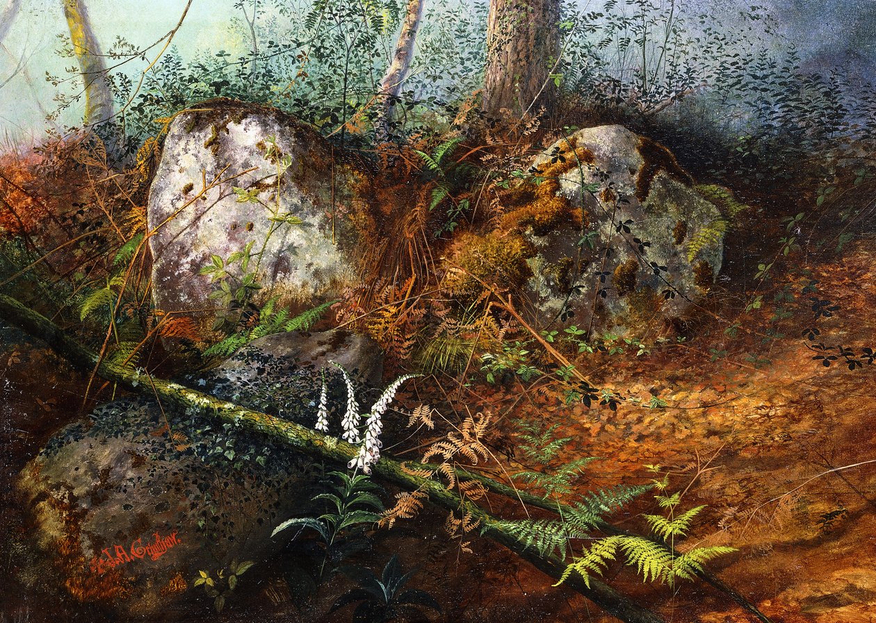 Newlay Wood door John Atkinson Grimshaw