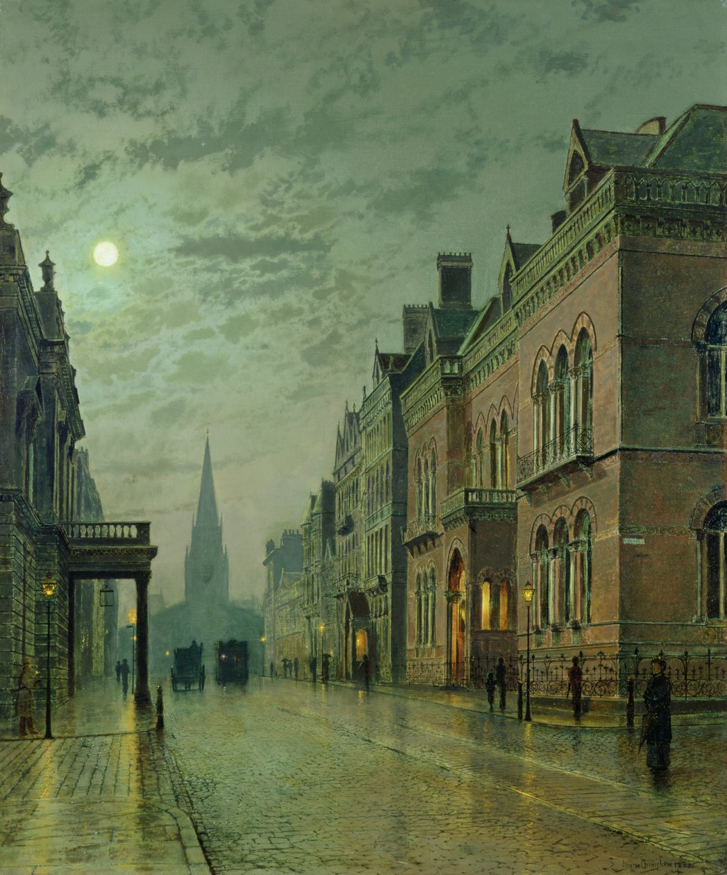 Park Row, Leeds door John Atkinson Grimshaw