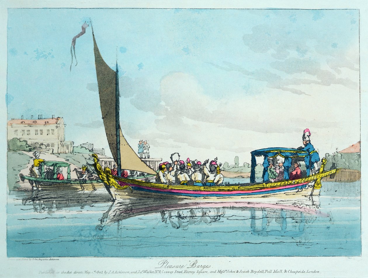 Pleziervaartuigen, 1803 door John Augustus Atkinson