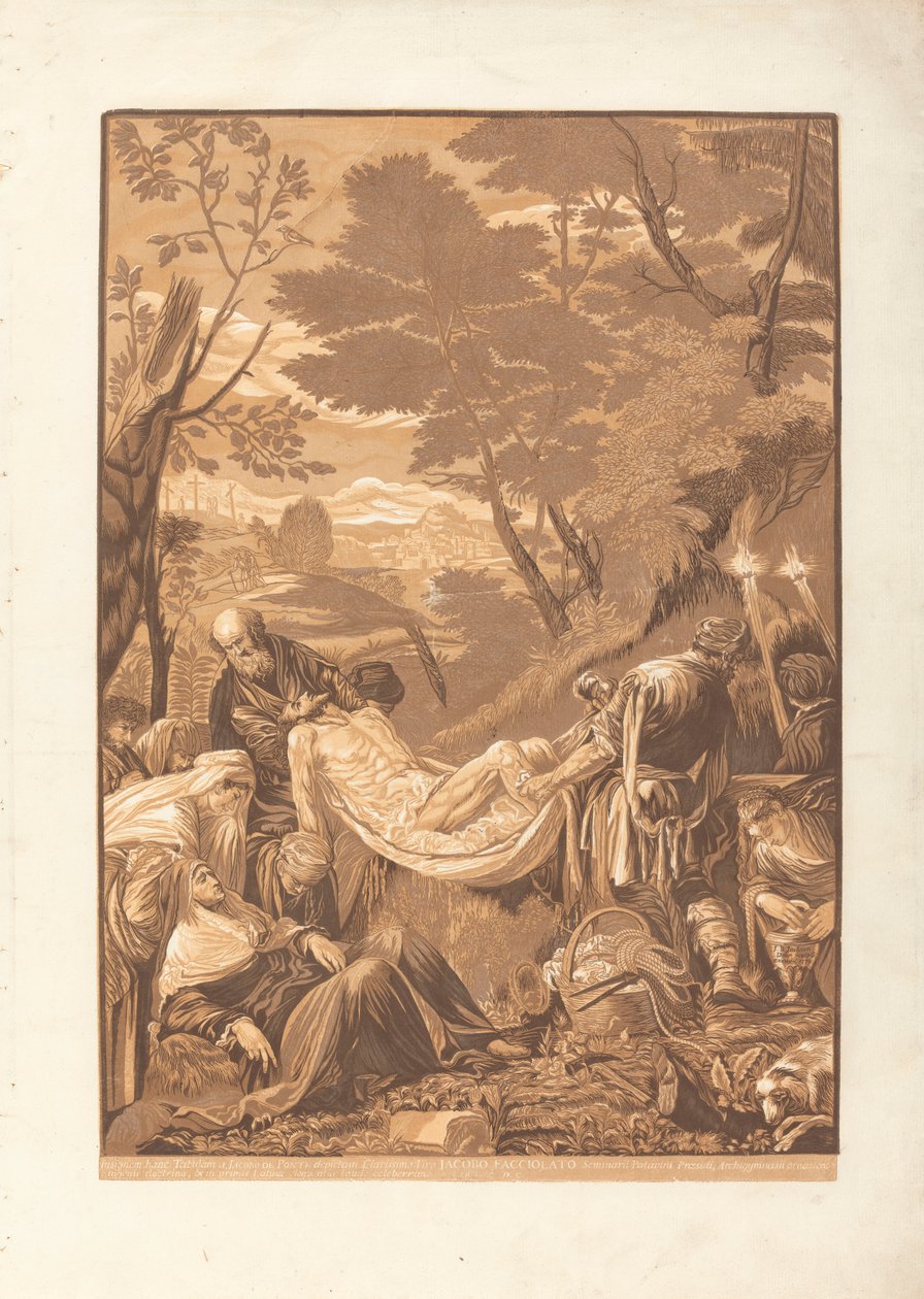 De Graflegging door John Baptist Jackson