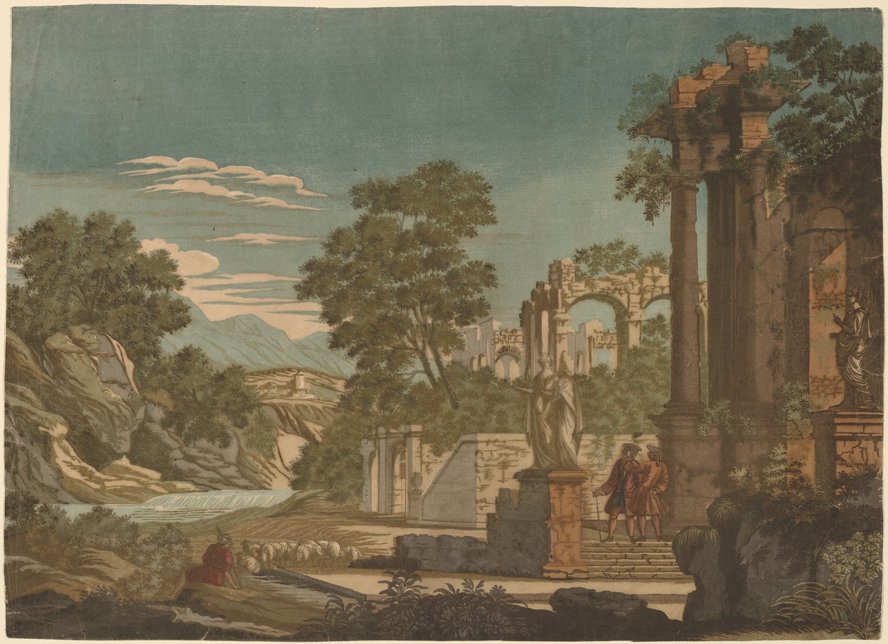 Ulysses en Polyphemus door John Baptist Jackson, Francesco Primaticcio