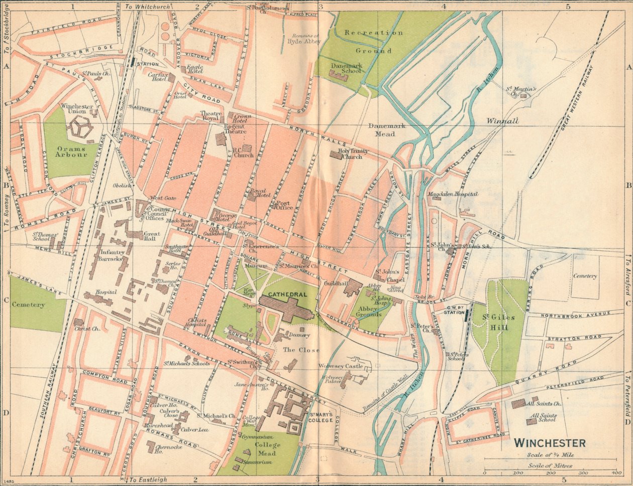 Winchester, 20e eeuw door John Bartholomew