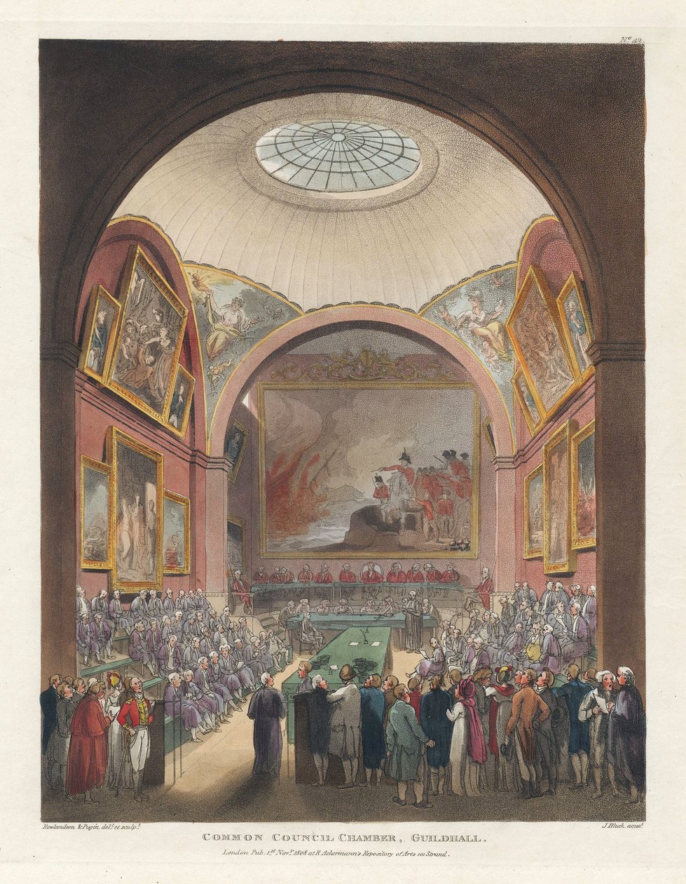 Raadzaal, Guildhall, 1 november door John Bluck
