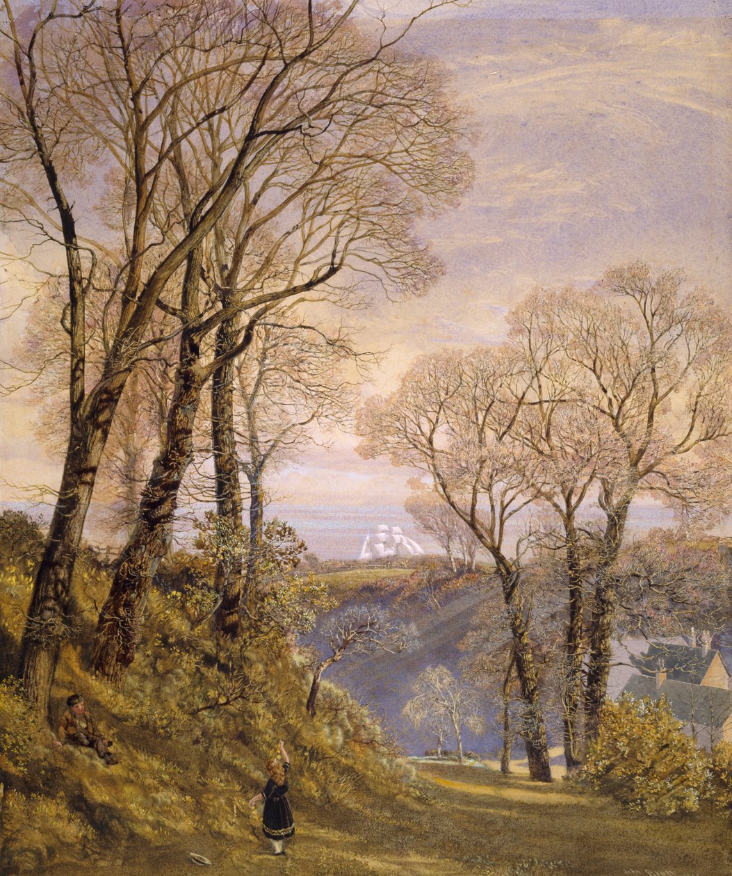 Februari op het eiland Wight, 1866 door John Brett