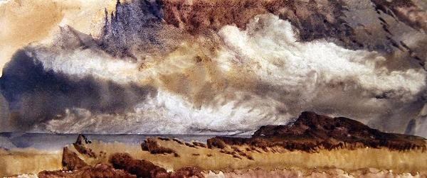 Mist stijgt in de Hooglanden door John Brett