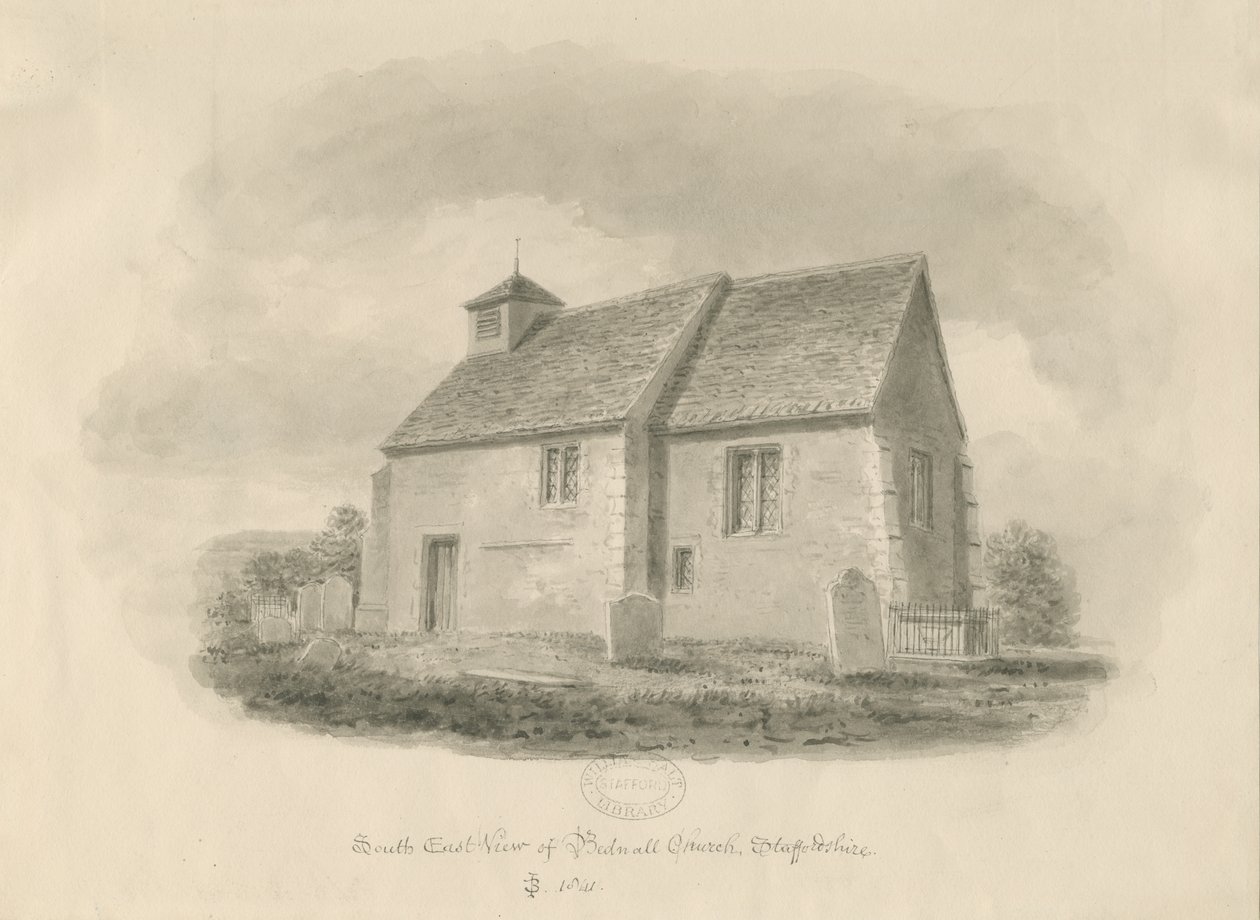 Bednall Kerk door John Buckler