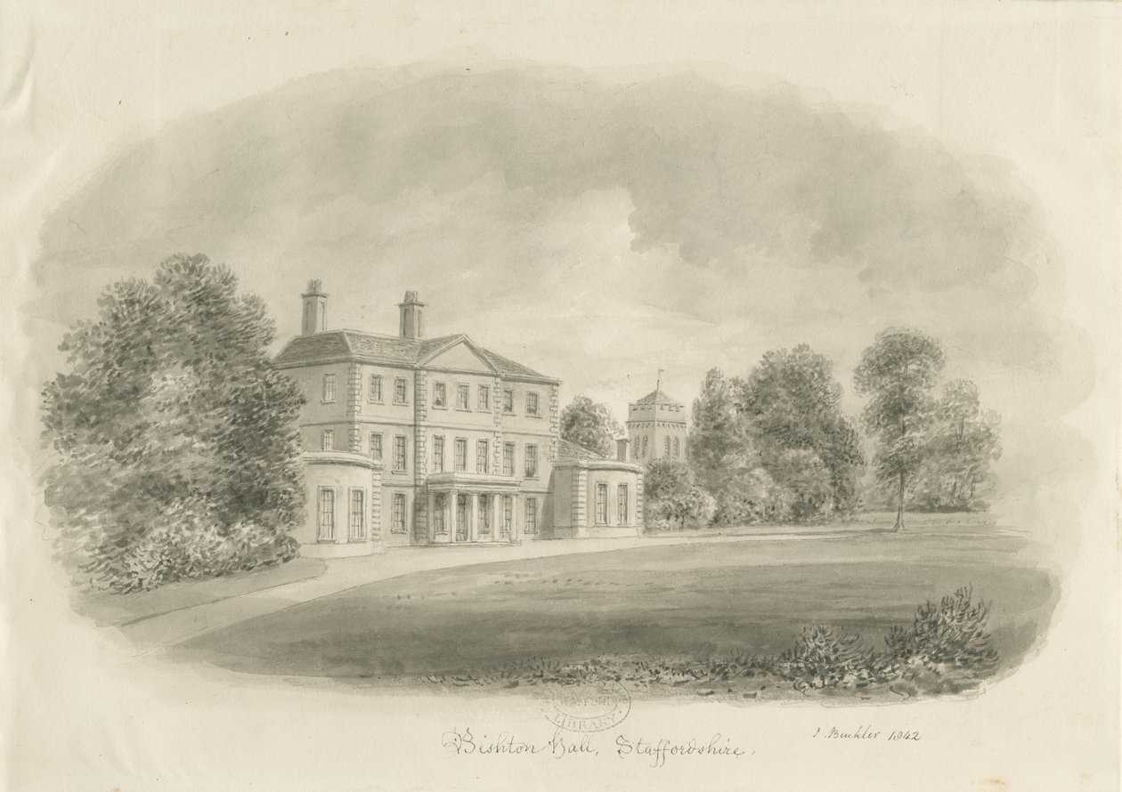 Bishton Hall door John Buckler