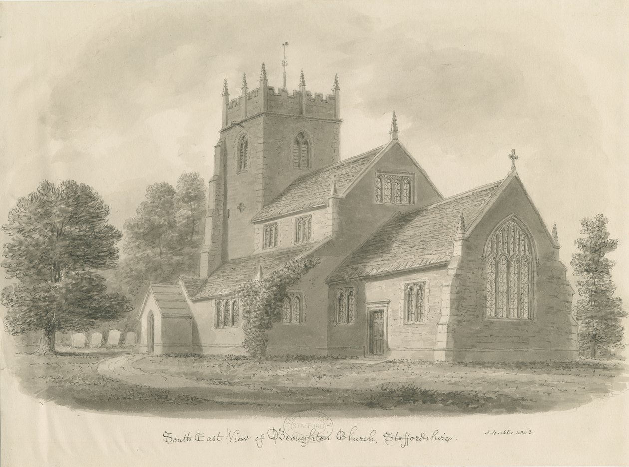 Broughton Kerk door John Buckler