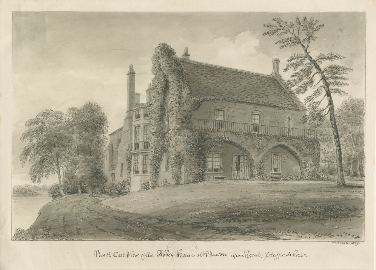 Burton-upon-Trent Abdij door John Buckler