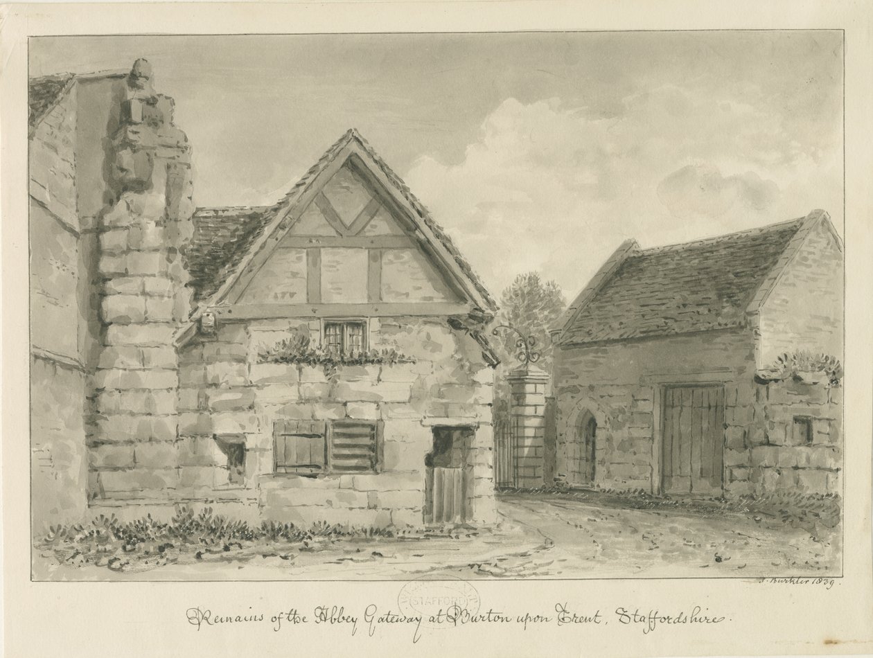 Burton-upon-Trent Abdij door John Buckler