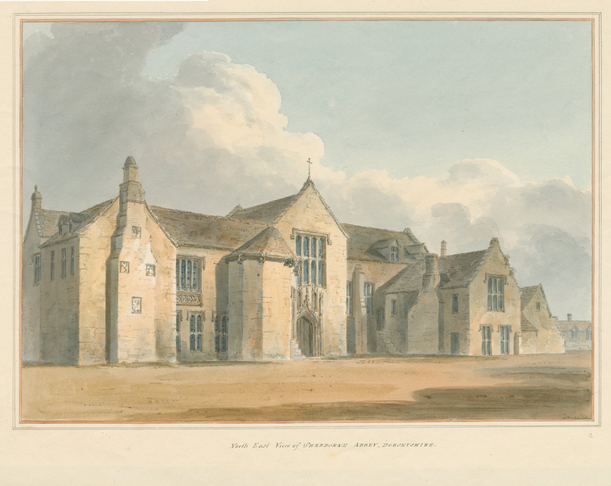 Dorset - Sherborne Abdij, 1802 door John Buckler