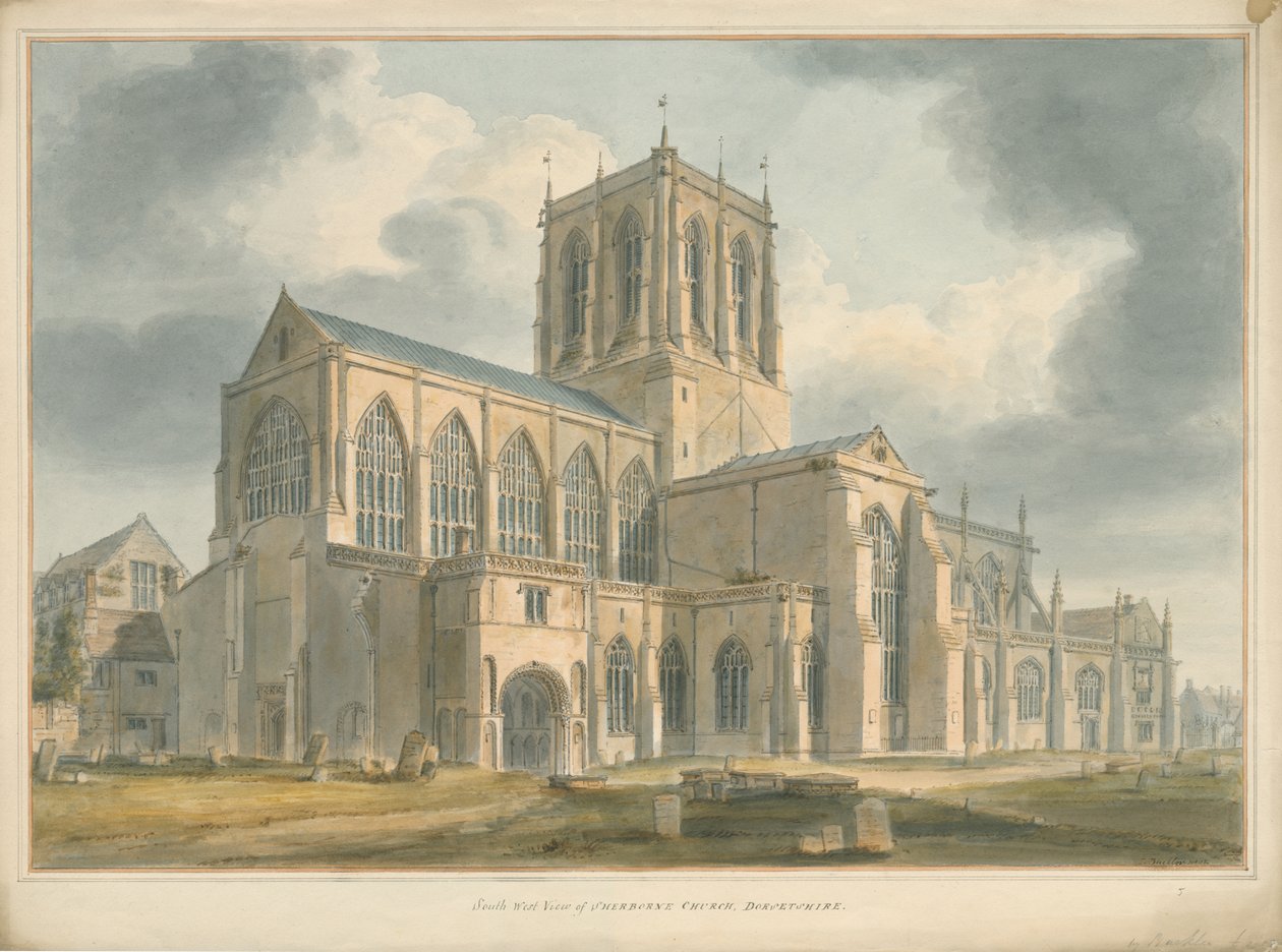 Dorset - Sherborne Kerk door John Buckler