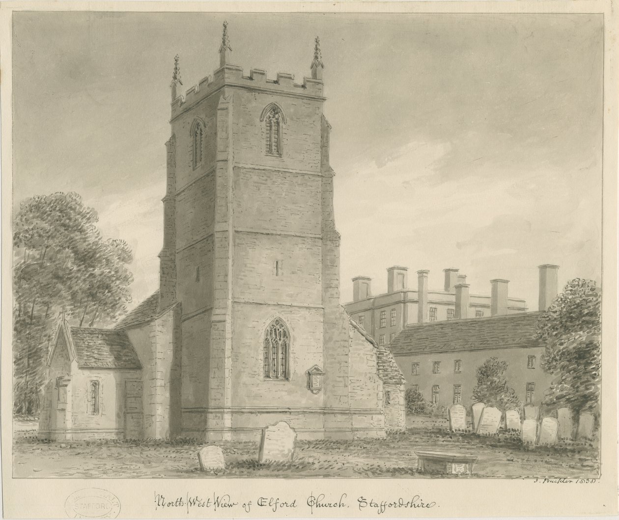 Elford Kerk door John Buckler