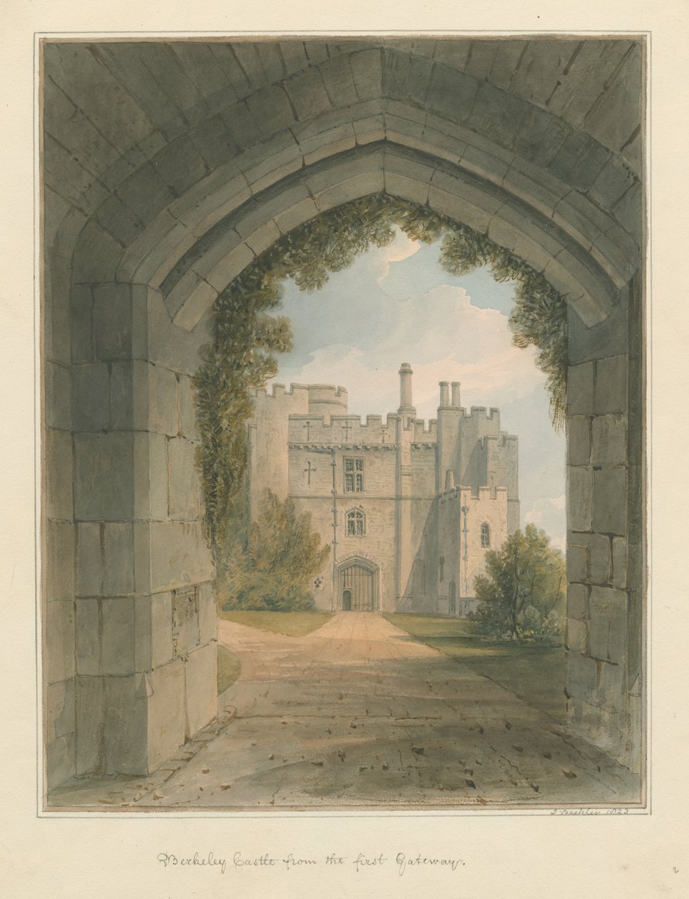 Gloucestershire - Berkeley Kasteel door John Buckler