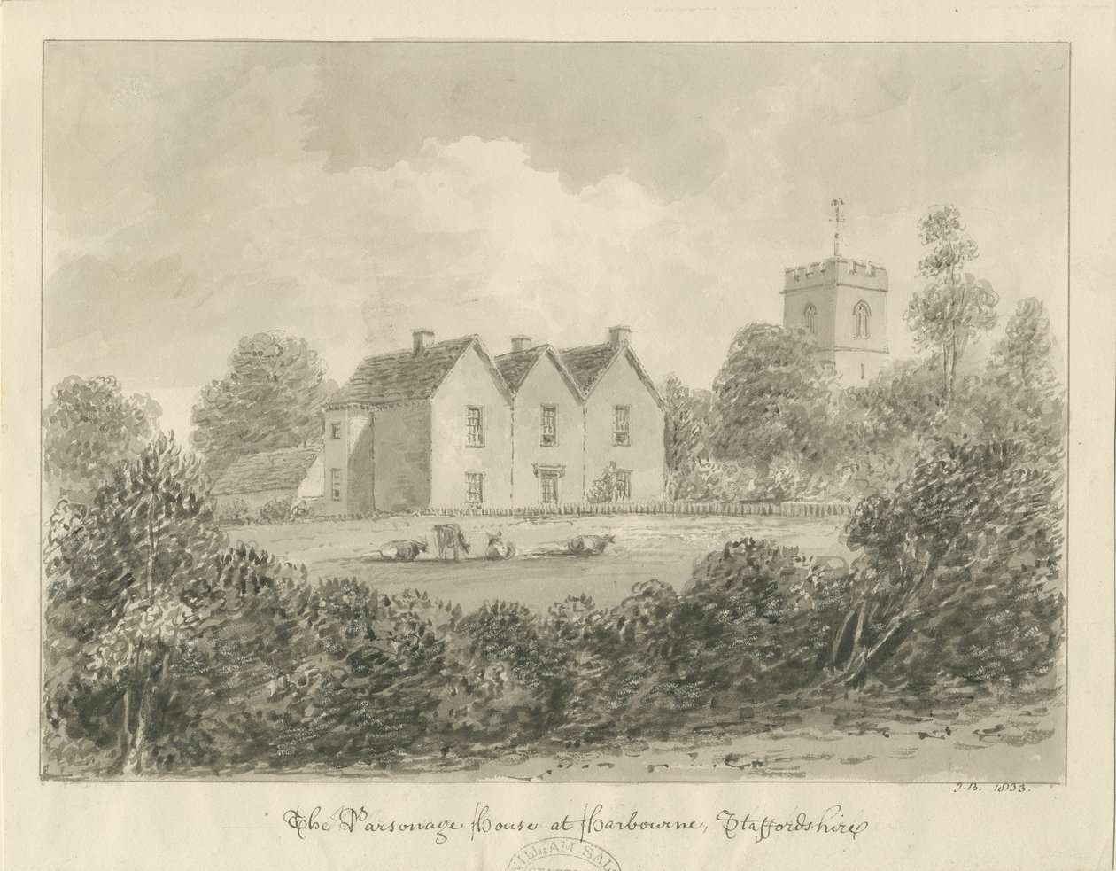 Harborne - Pastorie door John Buckler