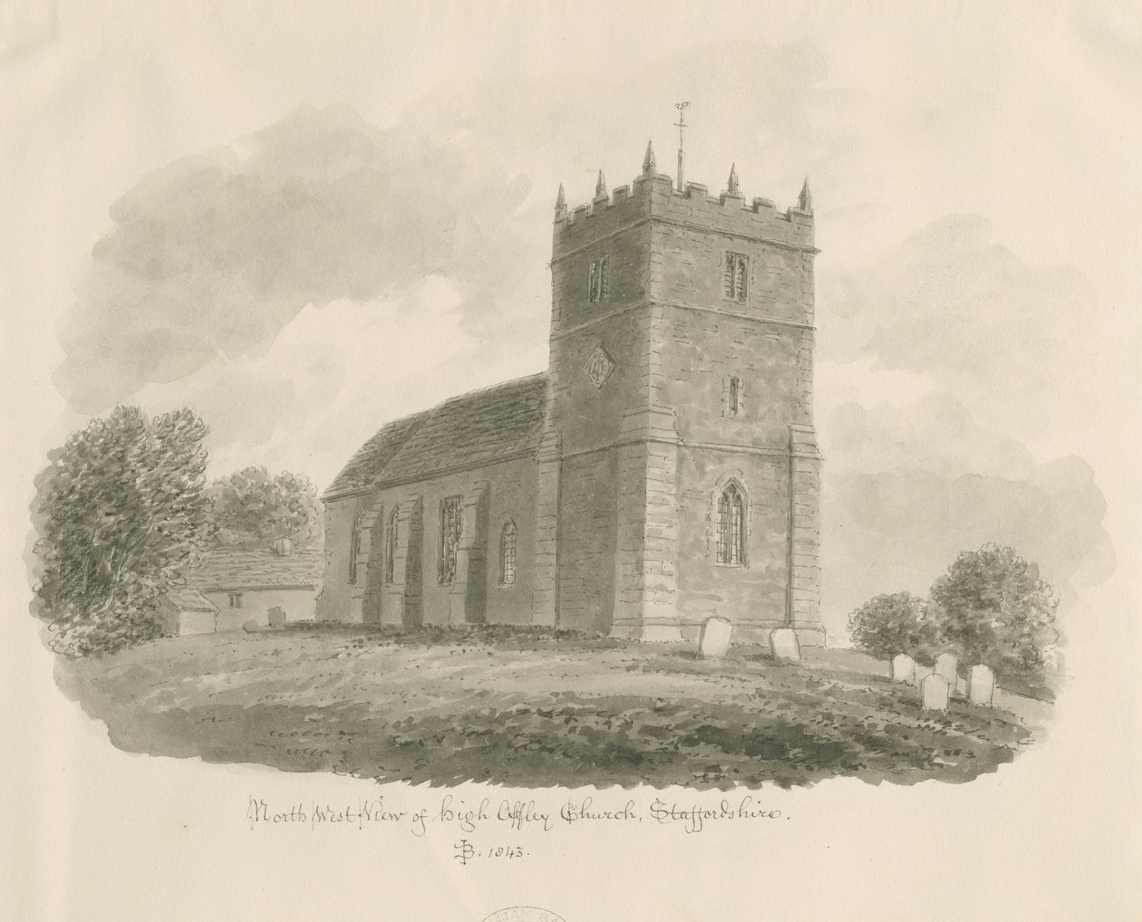 High Offley Kerk door John Buckler