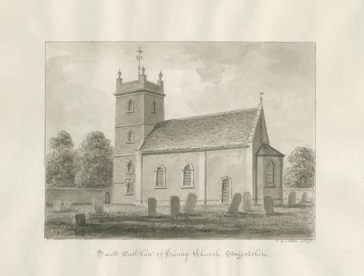 Himley Kerk door John Buckler