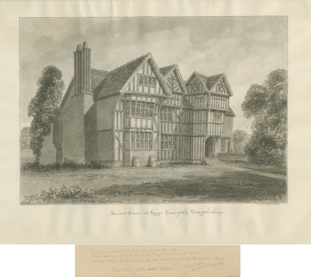 Kingswinford - Bradley Hall door John Buckler