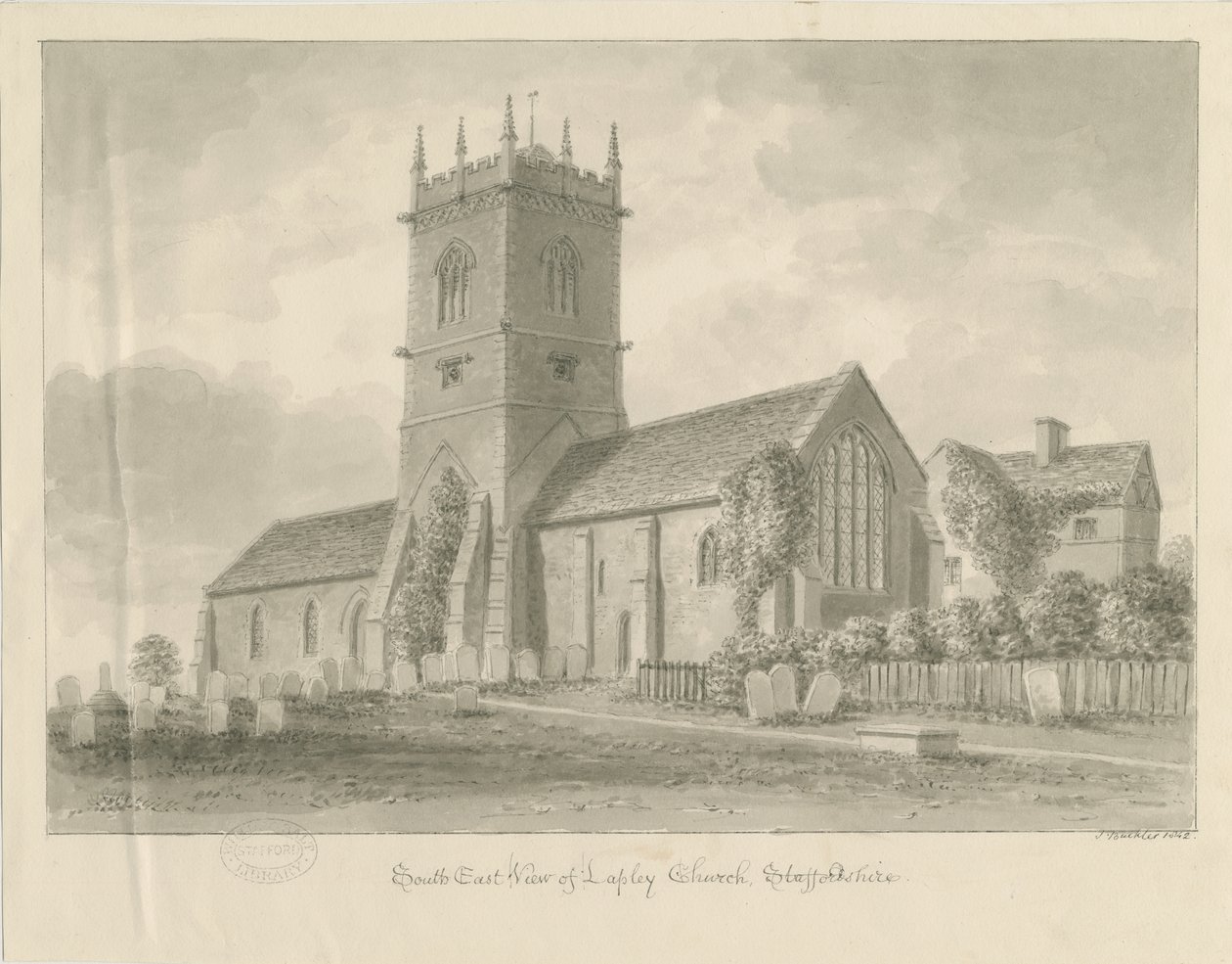 Lapley Kerk door John Buckler
