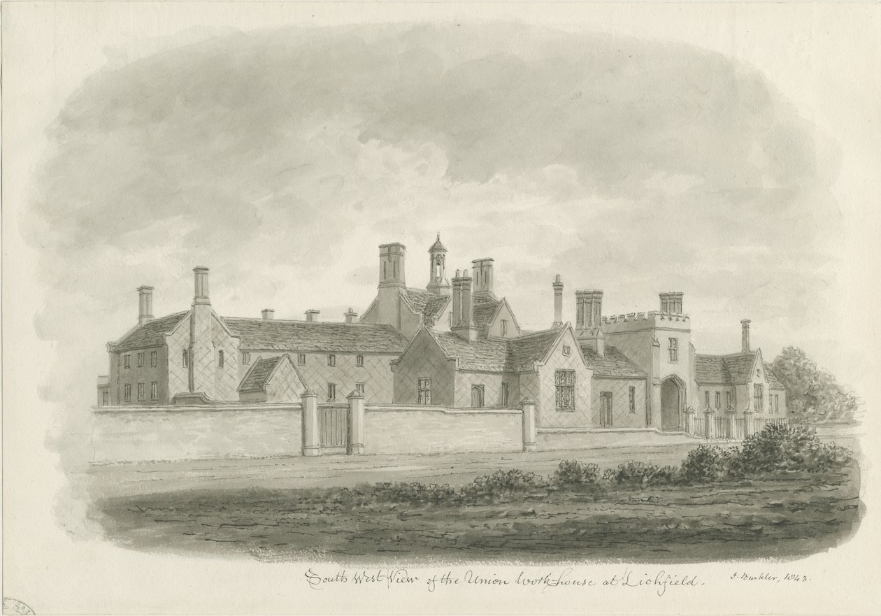 Lichfield - Union Workhouse door John Buckler