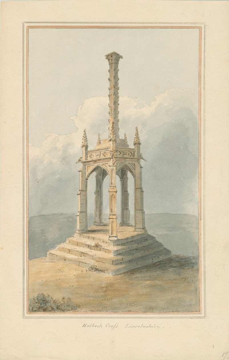Lincolnshire - Holbeach Cross, 1824 door John Buckler